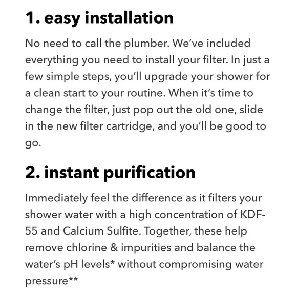 KITSCH Purifying Shower Filter in Chrome NEW Sealed Box - Picture 8 of 9